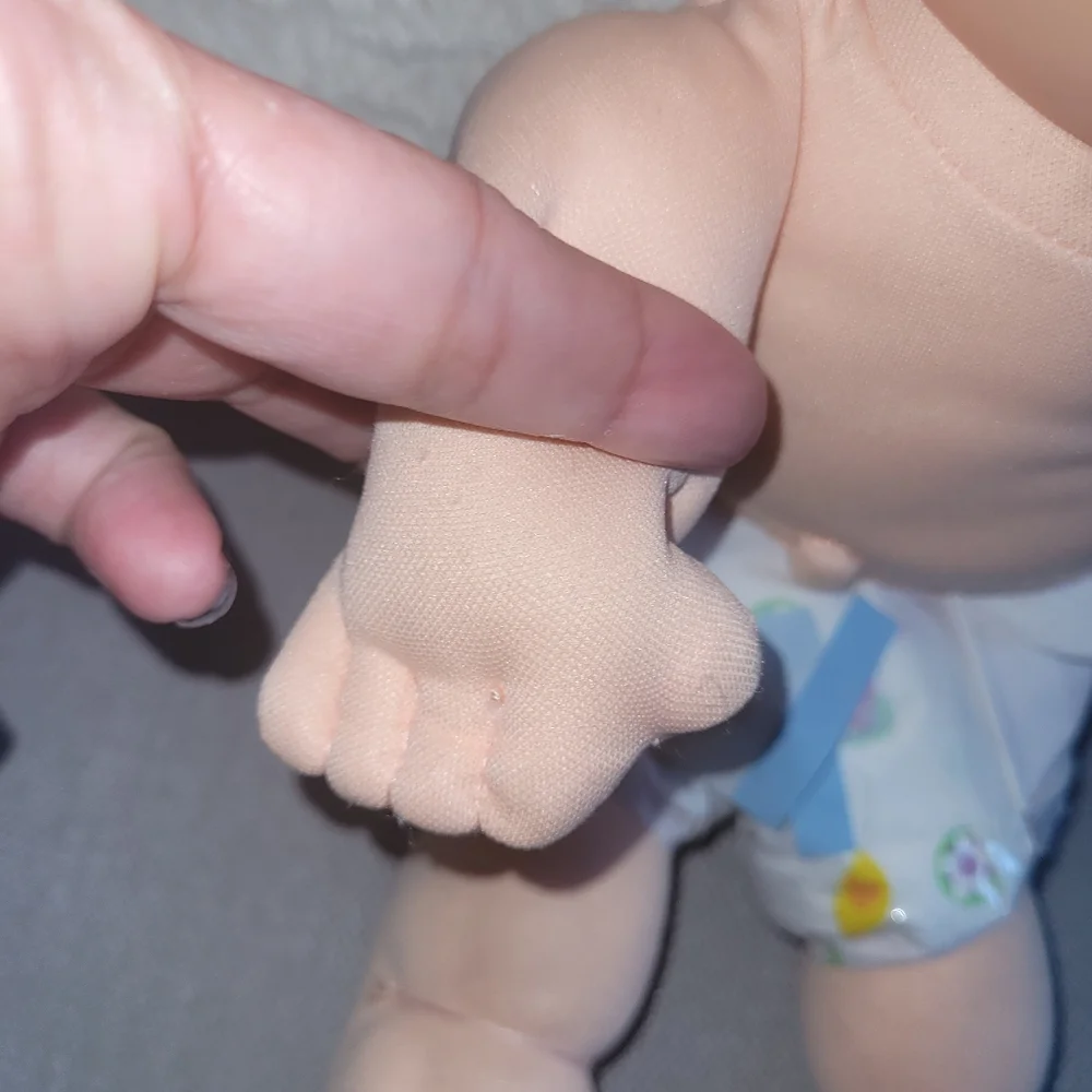 CABBAGE PATCH KIDS Blonde Baby Doll with Diaper - Picture 10 of 12